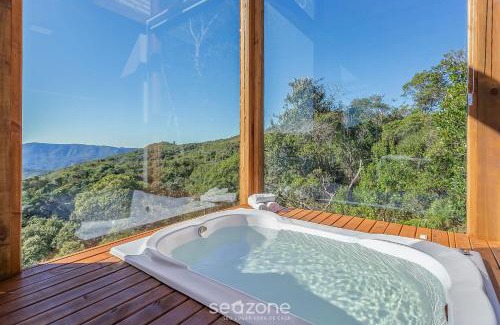 Anitapolis House | Charmosa cabana na serra c/jacuzzi VST014
