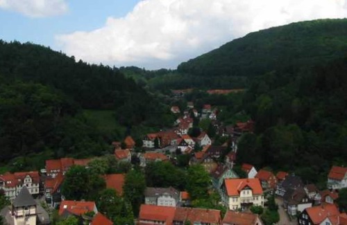 Bad Grund Apartment | Cheap apartment with balcony and shared use of GR. Roof terrace