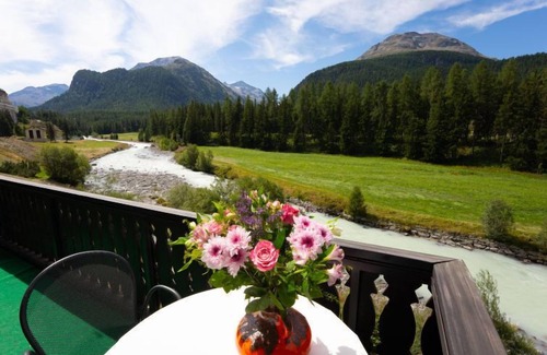Pontresina Apartment | Relaxing Retreat at Chesa Misaun by Interhome with Lake View