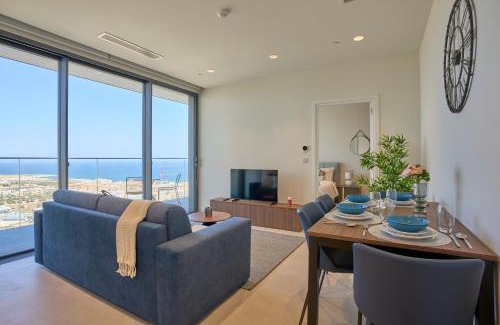 Paceville Apartment | Chic 16th-Floor Apartment with Stunning Sea Views