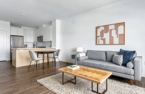 Newtonville Apartment | Stylish 1BR Near Newtonville Train with Great Amenities