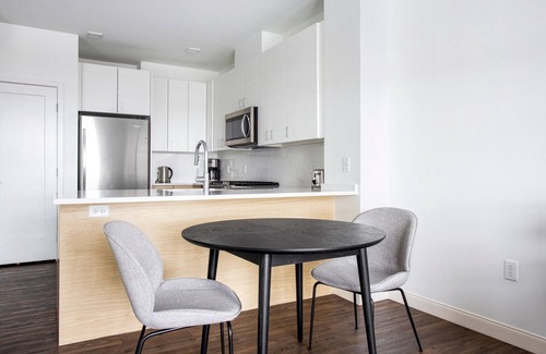 Newtonville Apartment | Stylish 1BR Near Newtonville Train with Great Amenities