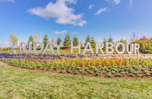 Innisfil Apartment | Stylish 2BR Retreat with Pool, Hot Tub & Patio at Friday Harbour