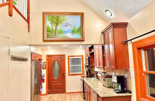 Montague Ski Chalet | Chic Chalet with River Views and Pet-Friendly Amenities