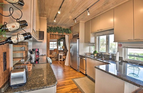 Flagler Beach House | Stylish Retreat: Ocean Views, Hot Tub & Game Room Escape