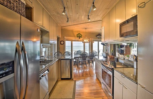 Flagler Beach House | Stylish Retreat: Ocean Views, Hot Tub & Game Room Escape