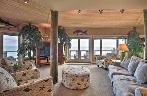 Flagler Beach House | Stylish Retreat: Ocean Views, Hot Tub & Game Room!