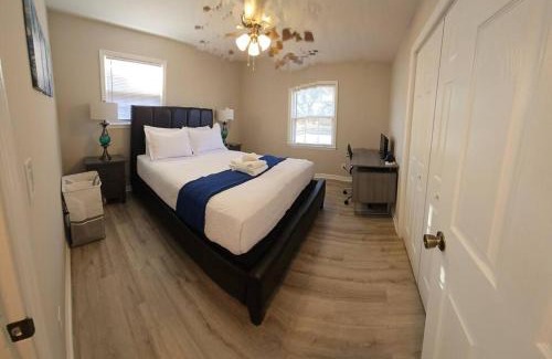 Goose Creek Villa | Stylish Retreat: 3BR Oasis with Private Deck & Child Friendly