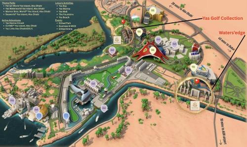 Abu Dhabi Apartment | Chic Studio By Sweet Stays, Yas! F1, Parks & Golf