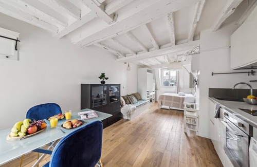 Les Halles Apartment | Stylish Studio in the Heart of Historic Paris