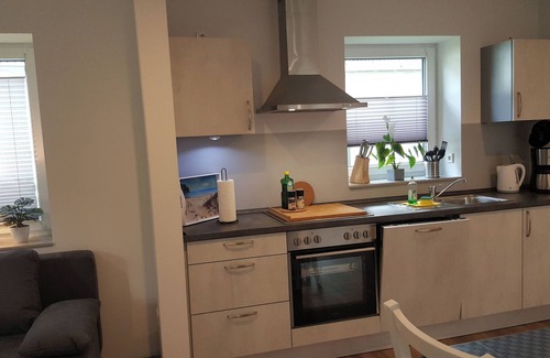 Scholderup Apartment | Modern Holiday Apartment Amrum with Kitchen & Family Amenities