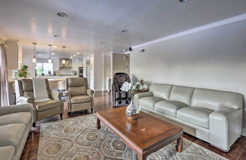 East Whittier House | Stylish Whittier Oasis with Private Pool and Hot Tub