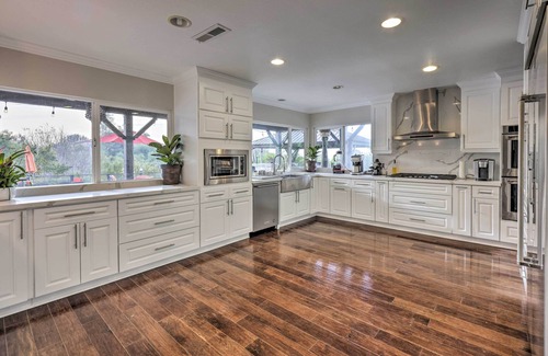 East Whittier House | Stylish Whittier Oasis with Private Pool and Hot Tub