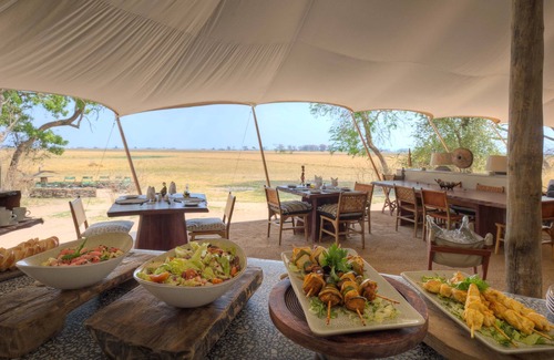 Kafue National Park Cabin | Experience Chisa Busanga Camp: Poolside Serenity Awaits