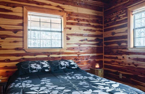 Pickens Cabin | Cozy Cimarron Cabin with Fire Pit & Kitchen Amenities