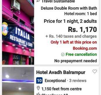 Balrampur Cabin | Discover City Paradise AC Deluxe Lodge with Free Breakfast