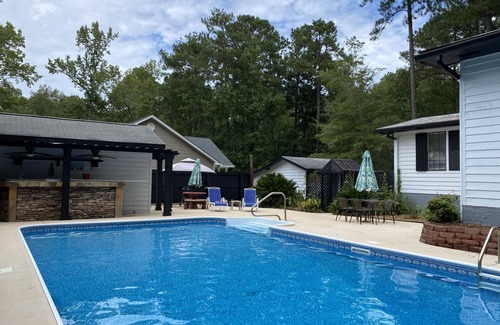Lincolnton House | Idyllic Clarks Hill Lake House with Private Pool & Spa