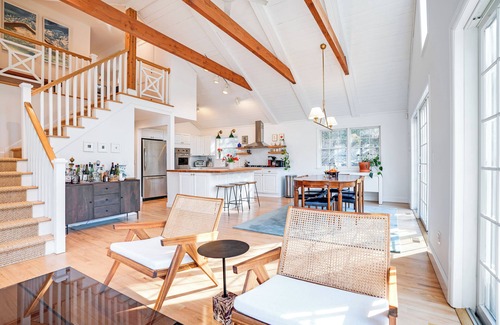 Sag Harbor House | Elegant Sag Harbor Retreat with Heated Pool & Ocean Views