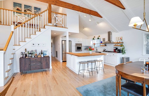 Sag Harbor House | Elegant Sag Harbor Retreat with Heated Pool & Ocean Views