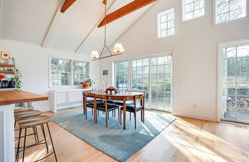 Sag Harbor House | Elegant Sag Harbor Retreat with Heated Pool & Ocean Views