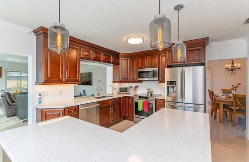 Lighthouse Point House | Stylish Retreat in Lighthouse Point Steps from the Marina