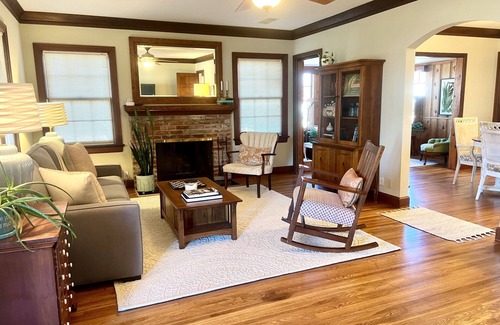 Tulsa House | Elegant Home with Deck, Fenced Yard near Fairgrounds