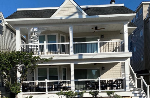 South End Condo | Spacious 4BR Beach Block Condo with Ocean View in OCNJ