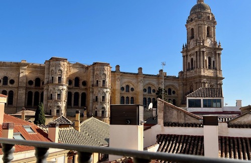 Centro Apartment | Prime Location: Clock Tower Malaga by Cathedral & Picasso Museum