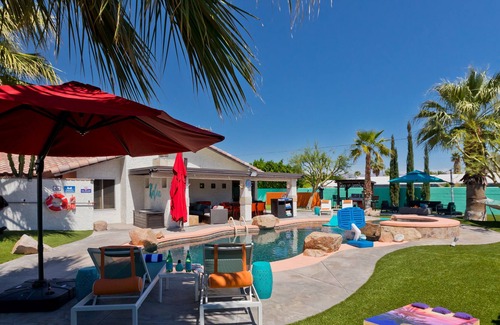 Racquet Club South House | Dog-Friendly Coachella Casa with Pool & Putting Green