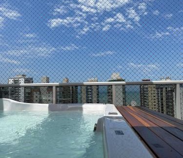 Praia de Itaparica Apartment | Duplex Retreat with Private Jacuzzi and BBQ Area
