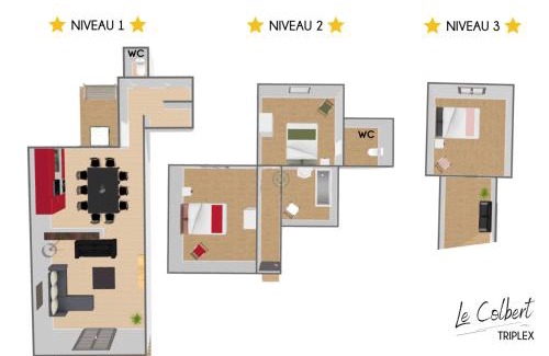 Cathedrale Apartment | Colbert Triplex: Family-Friendly Retreat Near the Cathedral