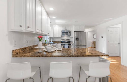 East Falmouth House | Colonial Vacation Home with Private Pool & Ocean View