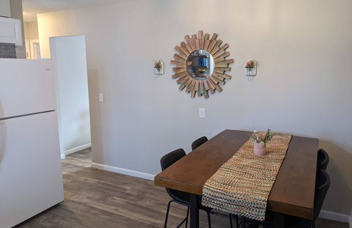 Manhattan House | Vibrant Blue Ranch House Near KSU Football Stadium
