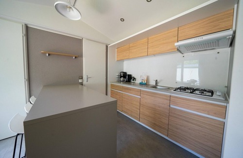 Municipality of Amstelveen Ski Chalet | Colorful chalet near Amsterdam