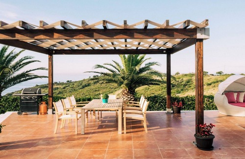 Skiathos Villa | Chic Retreat with Private Pool and Oceanfront Views