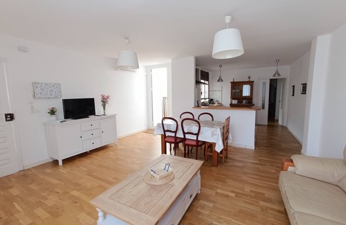 Pedregalejo Playa Condo | Renovated Apartment Steps from the Beach with Ocean View