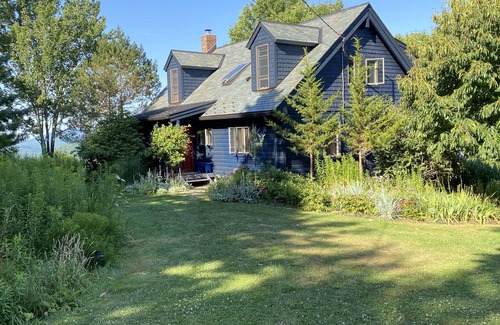 Margaretville Cabin | Cozy Log Cabin with Ocean Views & Spa Amenities