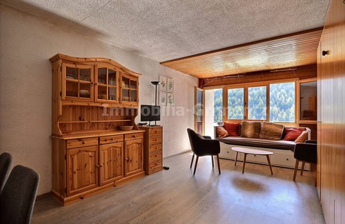 Grimentz Apartment | Cozy Studio for 2-4 with Kitchen and Balcony Access