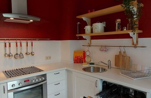 Bad Berleburg House | Comfortable vacation villa for 7 people with fireplace and large garden by the river