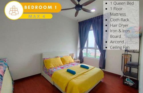 Shah Alam Apartment | Comfy Homestay with Ocean View & Pool - Rated 9.2/10