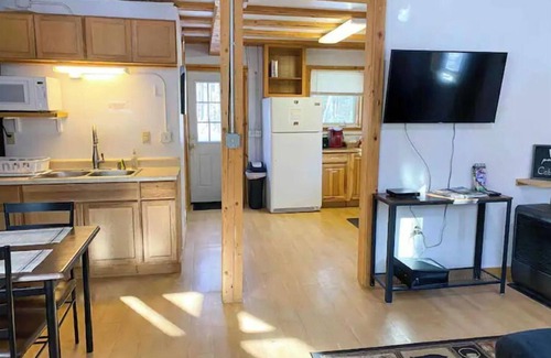 Ester Cabin | Private Alaskan Log Cabin with Kitchen & Child-Friendly Amenities