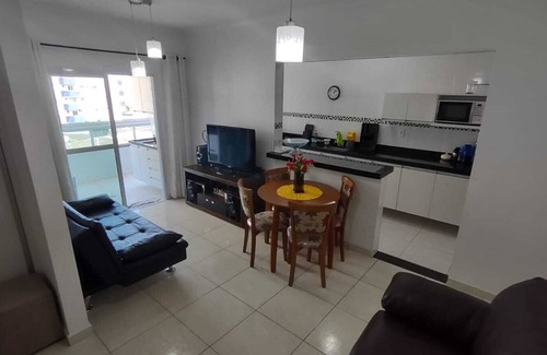 Praia Grande Apartment | Beachside Apartment Steps from the Ocean with Great Reviews
