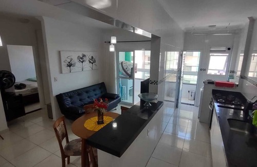 Praia Grande Apartment | Beachside Apartment Steps from the Ocean with Great Reviews