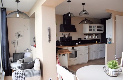 Tregastel Apartment | Renovated Apartment with Ocean View in Tregastel, Rated 10/10