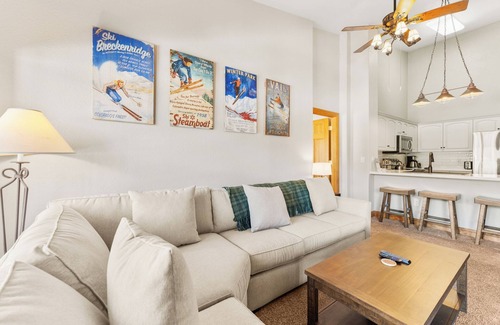 Mountain House Condo | Elegant Master Suite Steps from Lifts, Shops & Dining