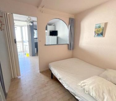 Le Barcares Apartment | Cozy Beachfront Studio with Sea View and Family Amenities