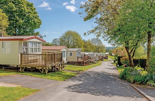 Narberth House | Modern Caravan Retreat with Pool, Spa & Family Amenities