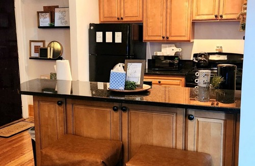 Cleveland Apartment | Modern Coventry Getaway: 1-Bedroom with Cozy Fireplace