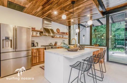 Nosara Villa | Modern 4-Bed Home Steps from Beach and Town with Pool
