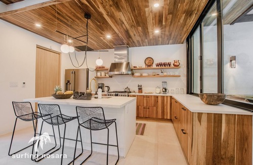 Nosara Villa | Modern 4-Bed Home Steps from Beach and Town with Pool